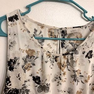 Loft cream tank top